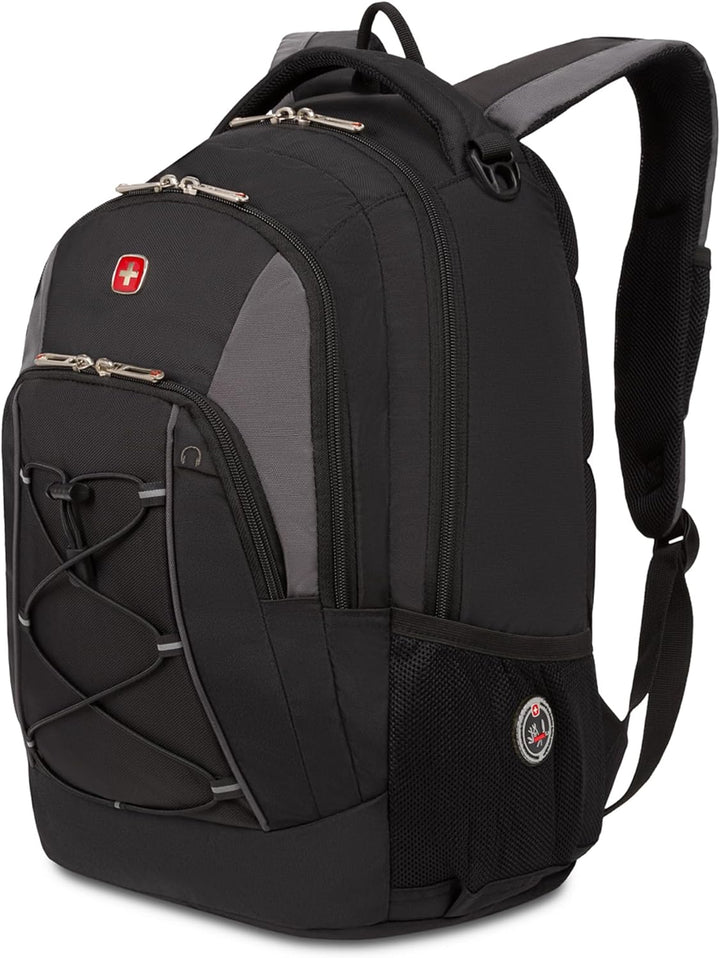 SwissGear 1186 Travel Gear - Mochila elástica ligera, Negro\/Gris,...
