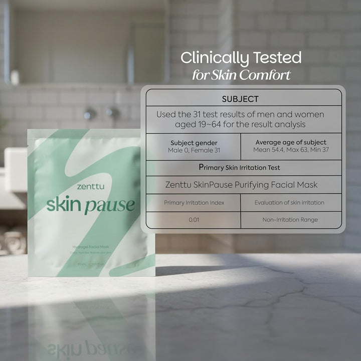 Zenttu Máscara facial coreana de colágeno, tecnología de hidrogel p...