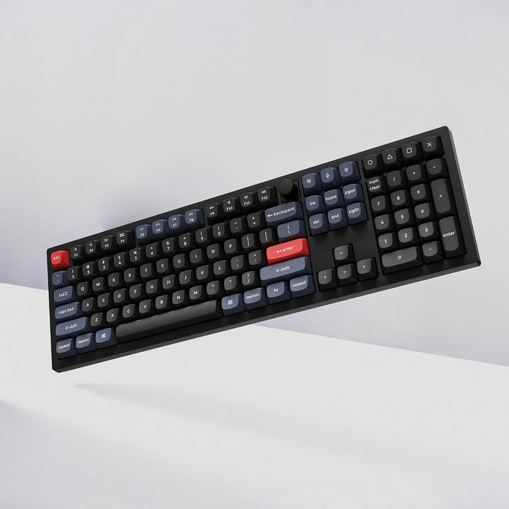 Keychron V6 Teclado mecánico con cable personalizado con perilla, d...
