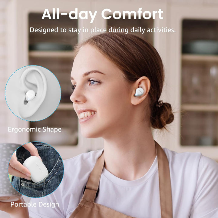 TOZO Auriculares inalámbricos A1 Bluetooth 5.3 de peso ligero en el...