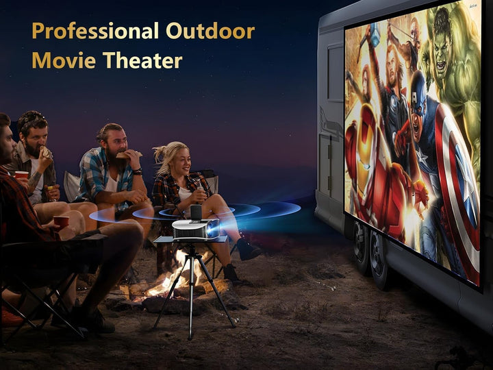 GooDee Proyector inteligente 4K con WiFi 5G y Bluetooth, aplicacion...