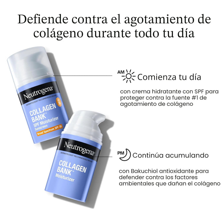 Neutrogena Crema Hidratante Facial de Banco de Colágeno, Crema de C...