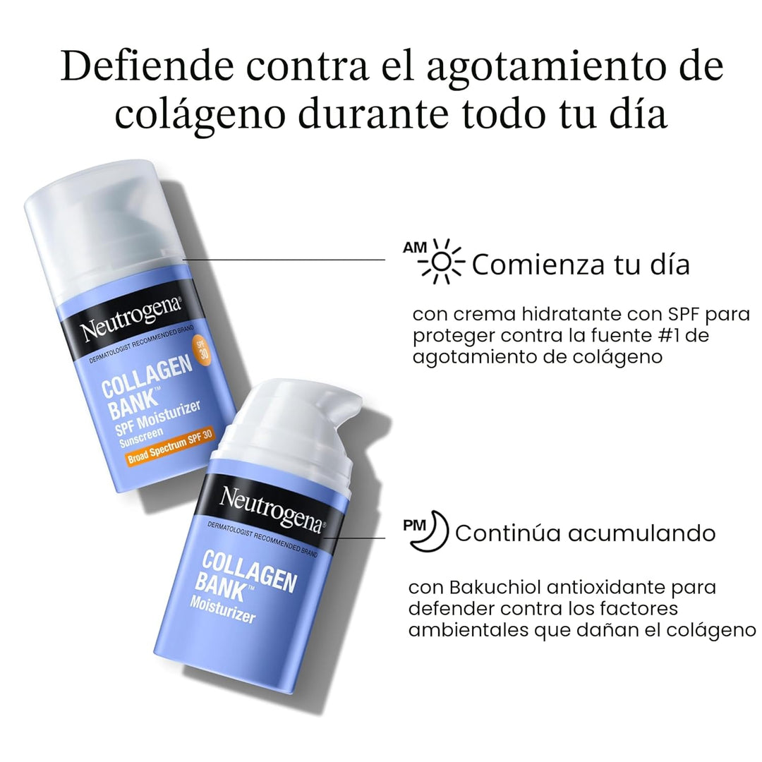 Neutrogena Collagen Bank - Crema hidratante facial, tamaño grande,...