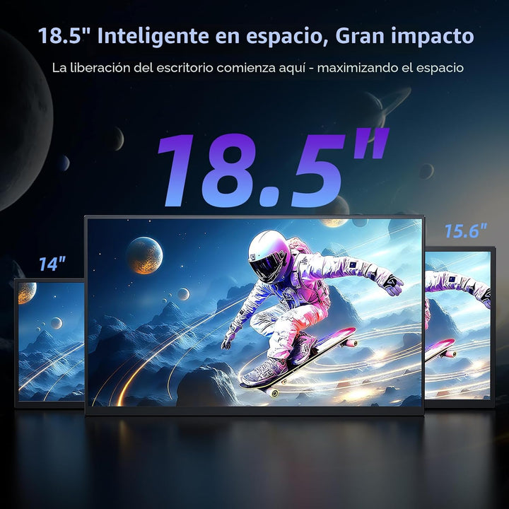 EVICIV Monitor portátil 18.5" 120Hz, 125% sRGB FreeSync 1ms Monitor...