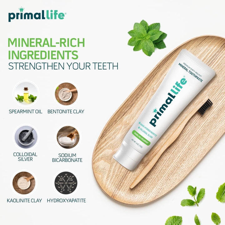 Primal Life Organics Pasta de Dientes Mineral Premium Dirty Mouth -...