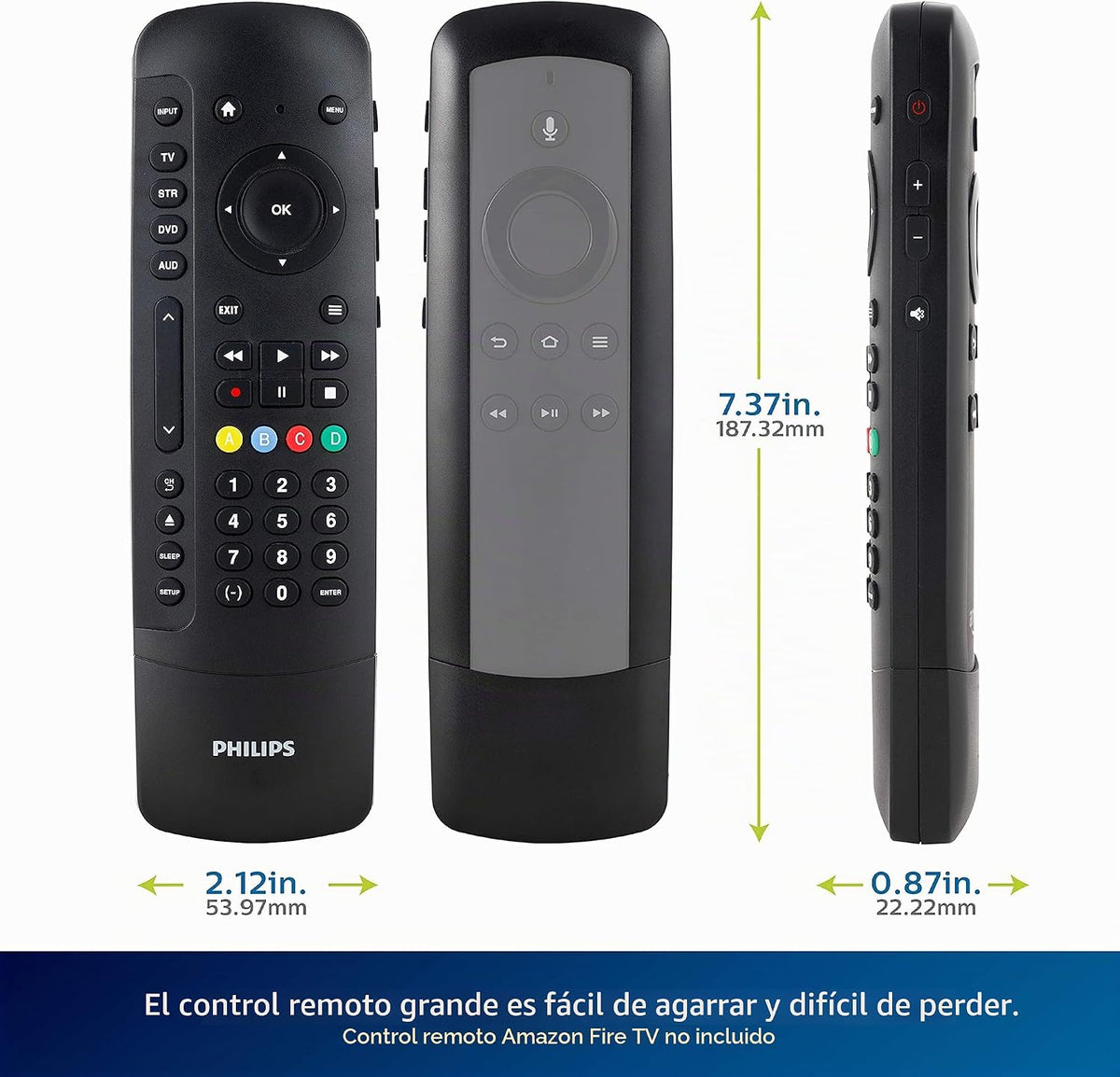 Control remoto universal Philips Universal Companion Flip & Slide para Fire TV