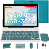 CUPEISI Tablet Android 15 de 10.1 pulgadas 2 en 1 tabletas con tecl...