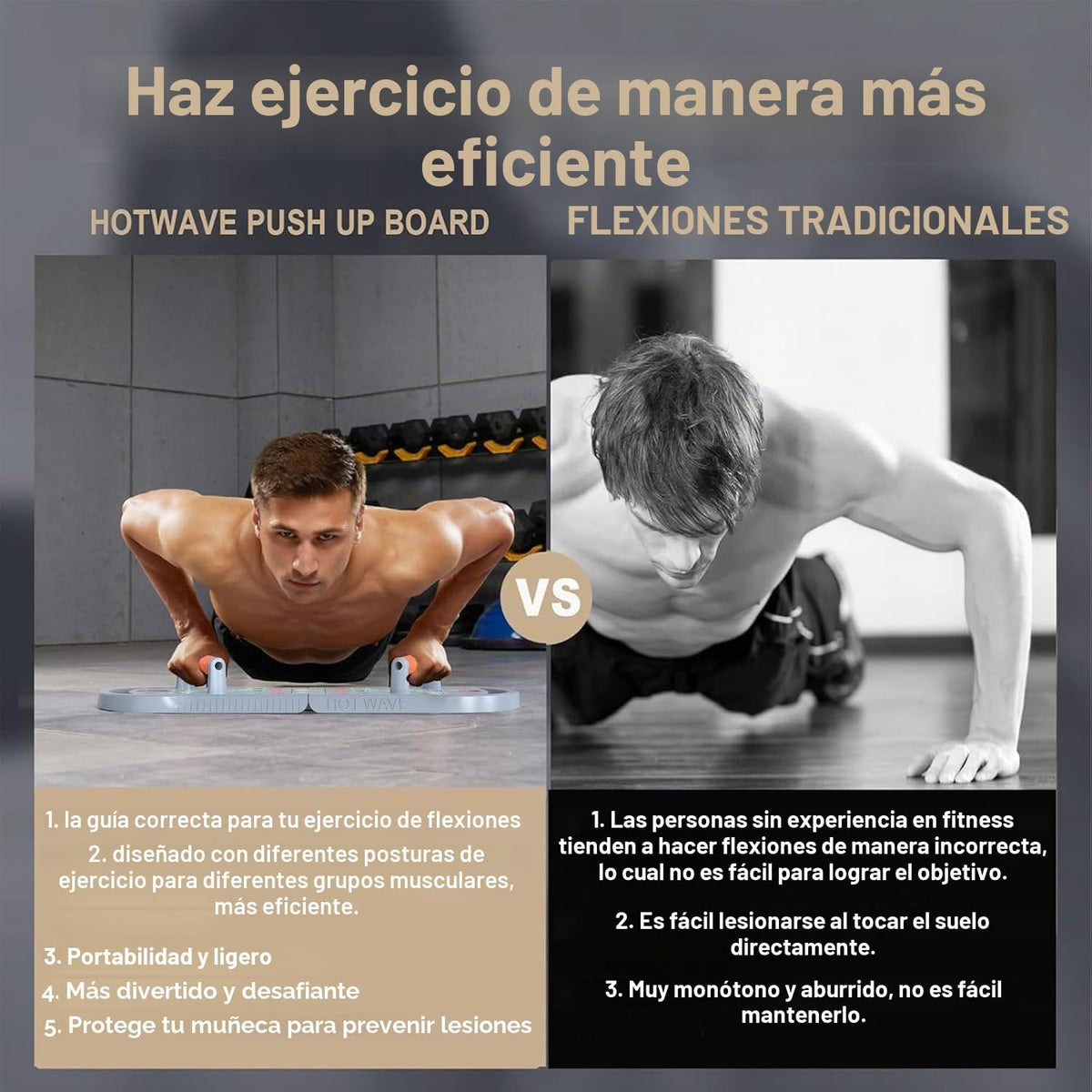 Tabla de Flexiones Push Up, Tabla de Flexiones Portátil, Barra de Flexiones Plegable 20 en 1