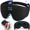 LC-dolida - Auriculares para dormir, Máscara de ojos 3D con Bluetooth, música inalámbrica, máscara para dormir con auriculares Bluetooth, altavoces estéreo ultrafinos perfectos para dormir; ideal para