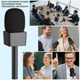 Adaptador manual para micrófono de entrevista, 2 paquetes de soport...