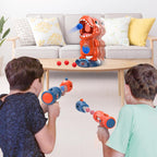 EagleStone - Juguete de disparo de dinosaurio movible para niños con 2