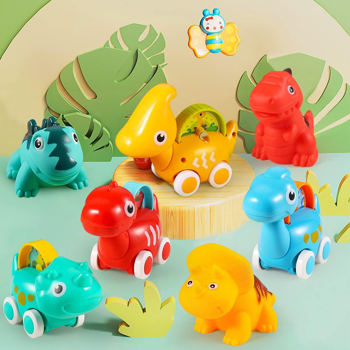 ALASOU 7 piezas de dinosaurios fantásticos juguetes para niños de 1...