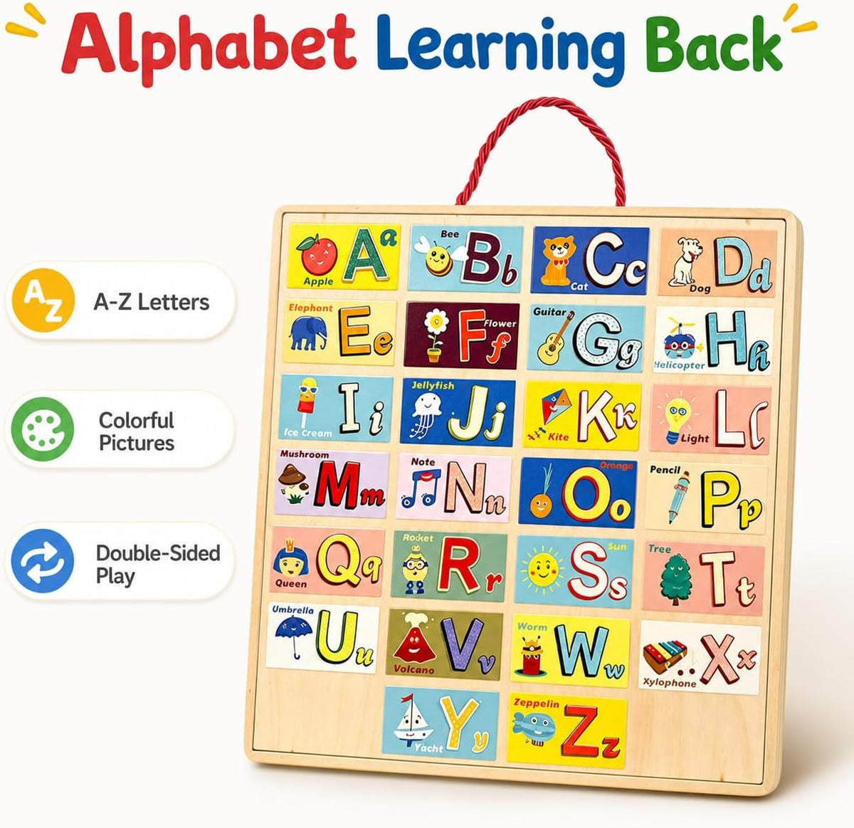 Tablero de actividades con interruptores de luz LED, juguetes Montessori para niños pequeños de 1 a 3 años, tablero de actividades sensoriales de madera, juguete de aprendizaje de viaje para niños y