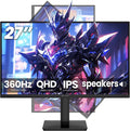 CRUA - Monitor para juegos QHD IPS de 27 pulgadas, 360 Hz, soporte...