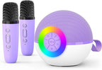 Mini máquina de karaoke con altavoz para niños y adultos, micrófono Bluetooth portátil con juguetes de canciones y luz LED, el mejor regalo de Navidad, cumpleaños y festival para niñas y niños