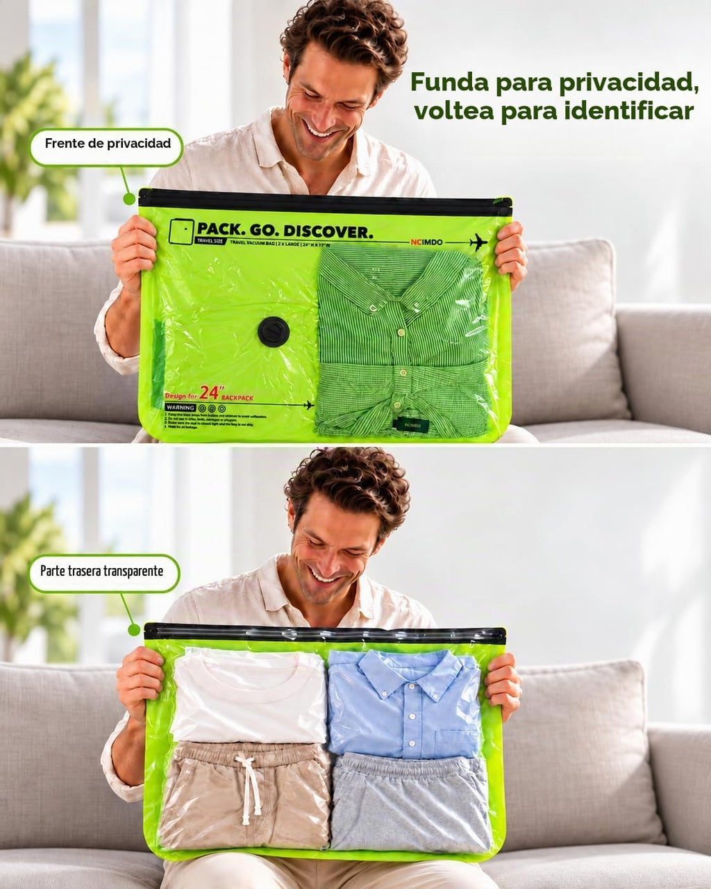 Vacbird Bolsas de almacenamiento al vacío codificadas por colores para