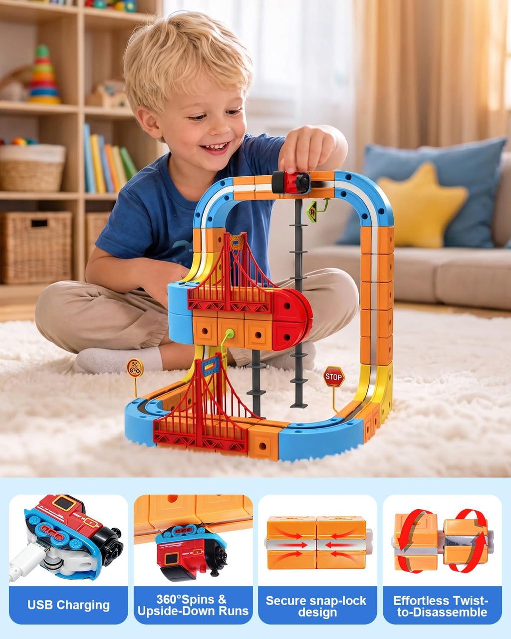 Juego de tren eléctrico