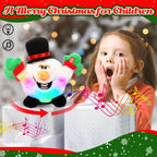 Hopearl Juguete interactivo de Navidad que canta, baila, muñeco de nieve, muñeco de nieve, juguete de peluche animado, regalo para niños pequeños, niños y niñas, 11 pulgadas