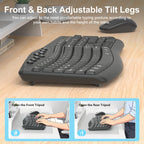 Teclado y Ratón Inalámbricos Combo, Teclas Curvadas Ergonómicas y Silenciosas (Gris Grafito)