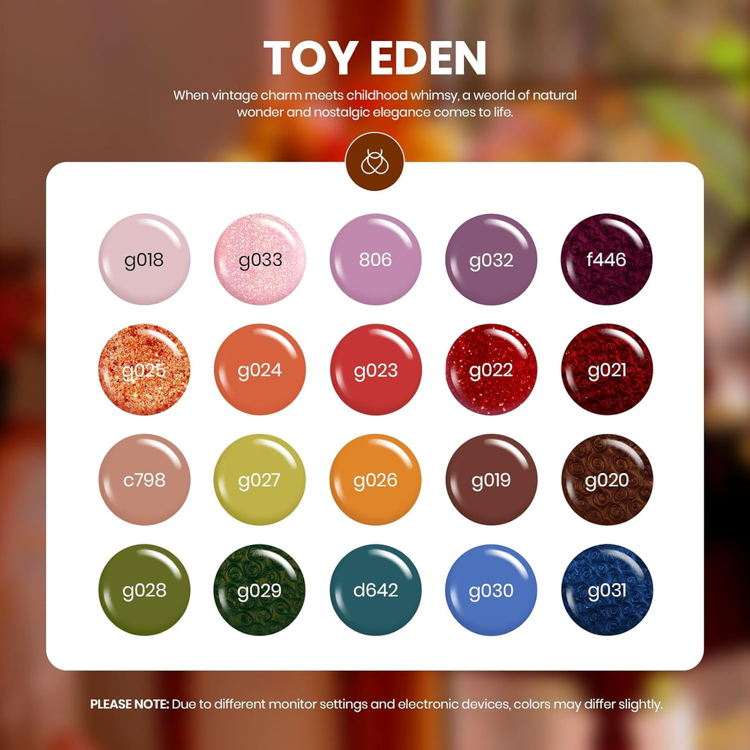 beetles Gel Polish Juego de esmaltes de uñas de gel Toy Eden, 20 co...