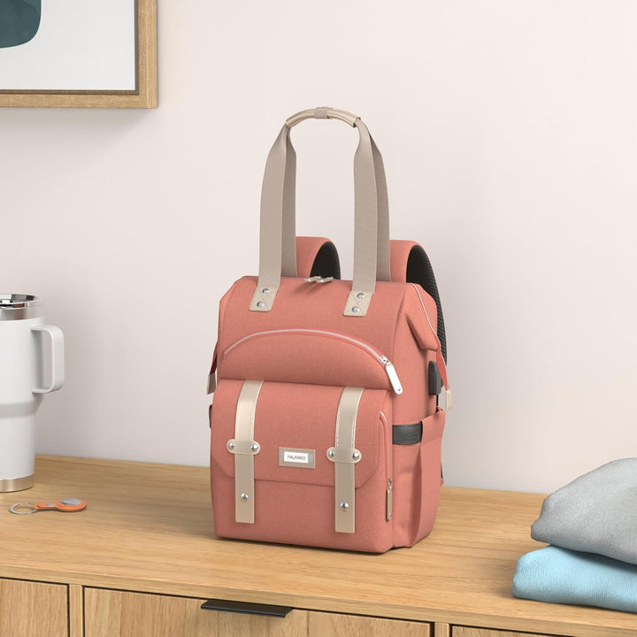 FALANKO Mochila para Laptop para Mujeres, Mochila de Trabajo Univer...