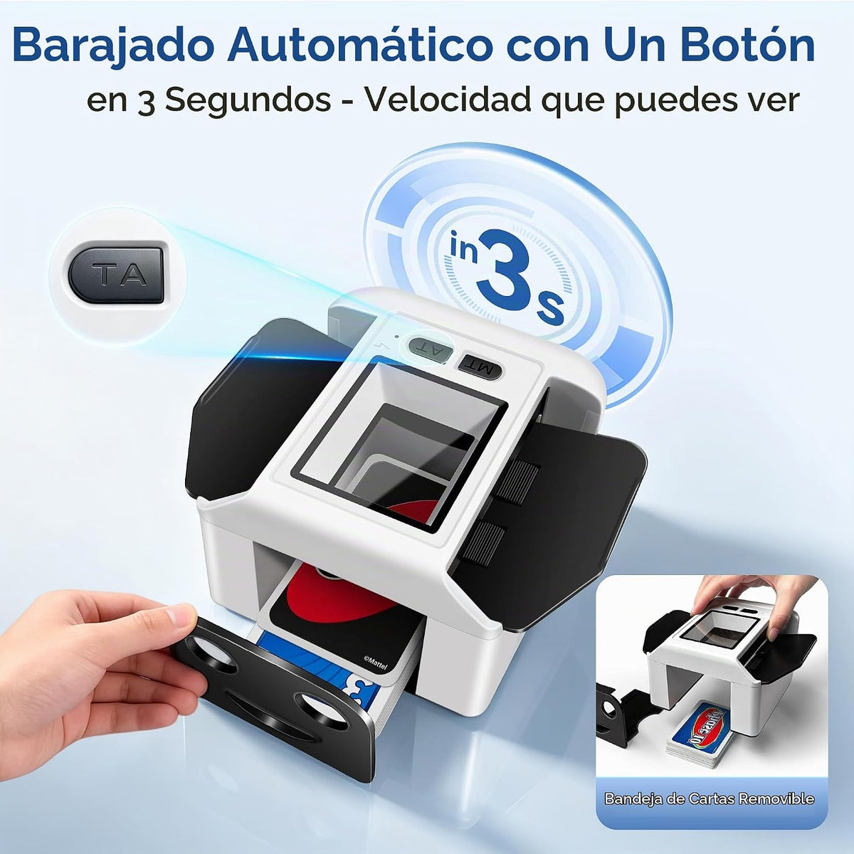 Automatic Card Shuffler, Card Shuffler Machine para 1-2 Decks