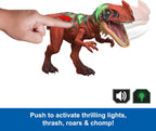 Mattel Jurassic World Wild Roar - Figura de dinosaurio afrovenador