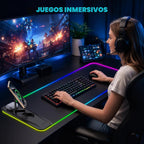 TARKARI Alfombrilla de ratón para juegos con carga inalámbrica Soporte