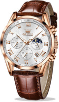 OLEVS Relojes para Hombres Lujo Cara Grande Relojes Resistente al Agua
