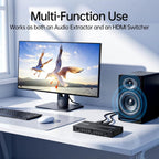 Interruptor HDMI 2.0 Extractor de audio 2 en 1 salida 4K@60Hz