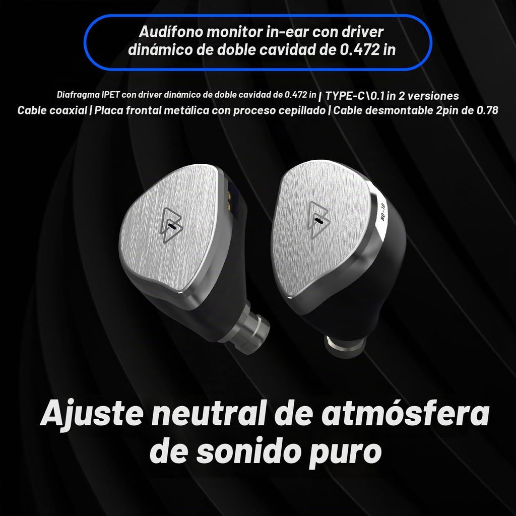 BQEYZ BQ10 12mm Dynamic Wired Earphones, 3.5mm en-Ear Monitor IEM