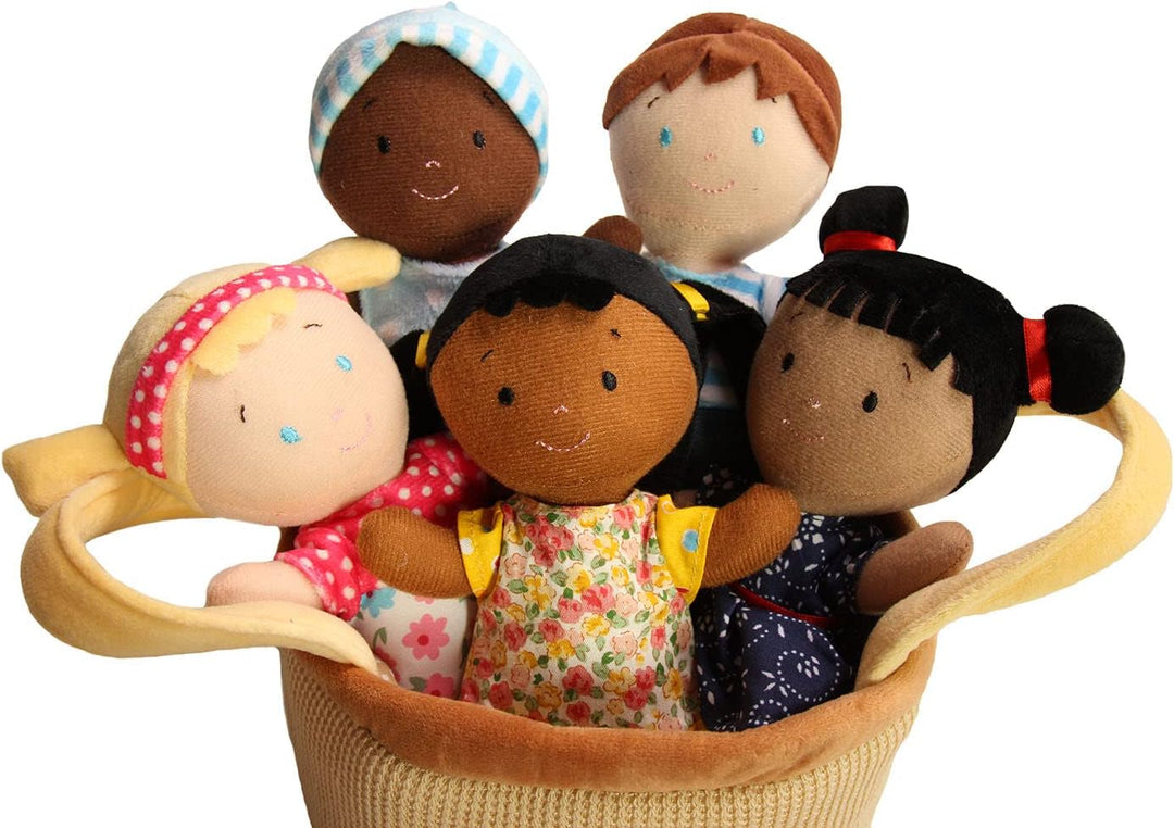 Snuggle Stuffs Canasta de Amigos de Peluche Diversidad Multicultura...