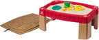 Step2 Mesa de Arena Naturally Playful, Mesa Sensorial de Actividades de Arena para Niños, Kit de Accesorios de 5 Piezas, Juguetes de Verano al Aire Libre para Niños Pequeños, 2+ Años