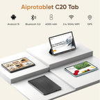 Tableta 10 pulgadas Android 15 Tablets, 12GB RAM 64GB ROM 1TB Expand, procesador Quad-Core