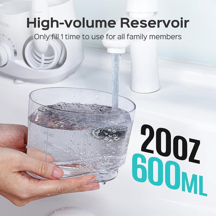 COSLUS E1 - Hilo dental eléctrico para agua, 12 ajustes de presión...