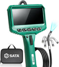 SATA Cámara articulada de boroscopio con luz, endoscopio bidireccional de