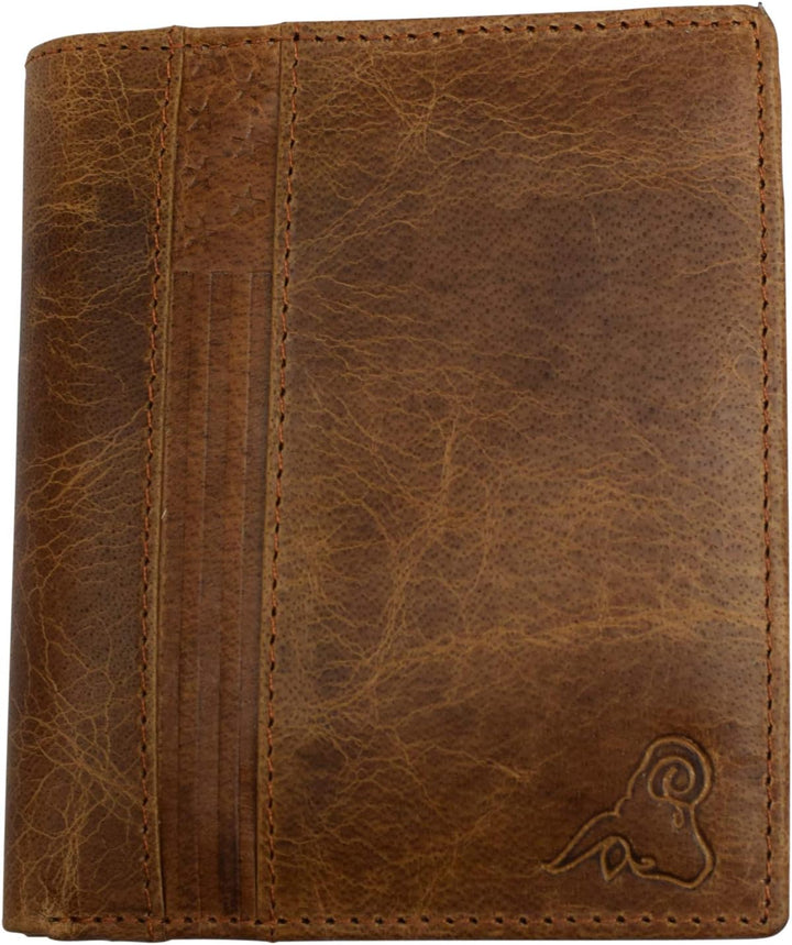 Swiss Marshall Cartera europea de piel de cordero con bloqueo RFID...