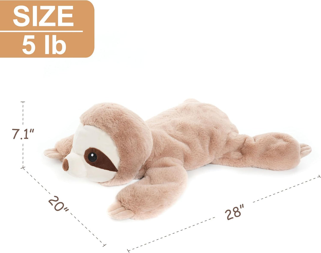 WEIGEDU Peluche de Perezoso Grande con Peso, Juguete de Peluche con...