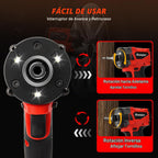 Destornillador de impacto inalámbrico de 1/4 pulgadas compatible