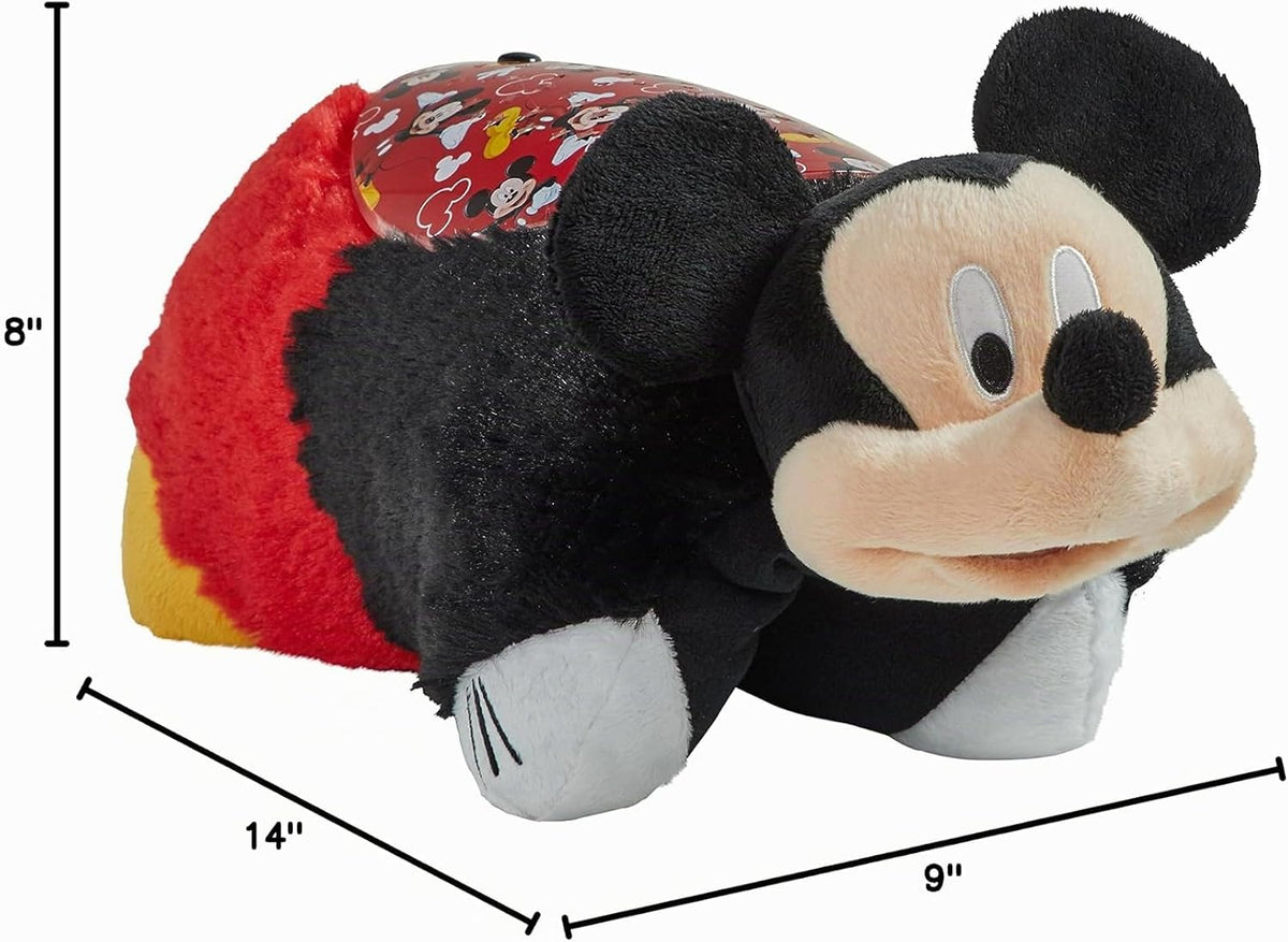 Pillow Pets Disney Mickey Mouse, 11" Sleeptime Lite