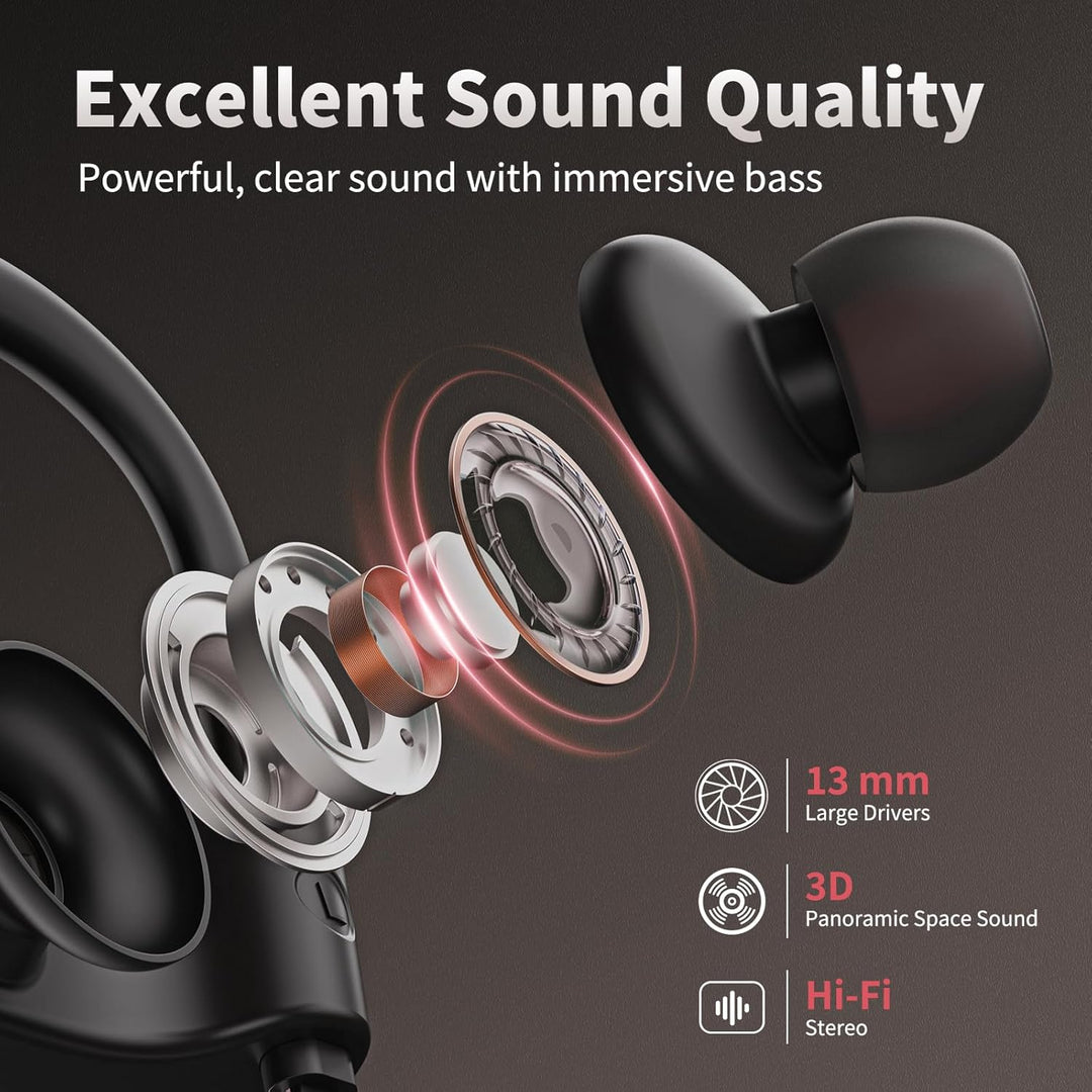 JOYWISE - Auriculares inalámbricos Bluetooth 5.3 con 16 horas de re...