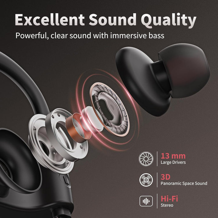 JOYWISE - Auriculares inalámbricos Bluetooth 5.3 con 16 horas de re...