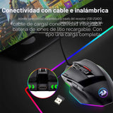 Redragon M801 Ratón inalámbrico para juegos, ratón RGB para juegos...
