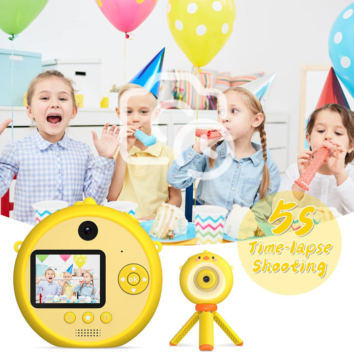 Cámara para niños con trípode, cámara digital para niños de 3 a 12...