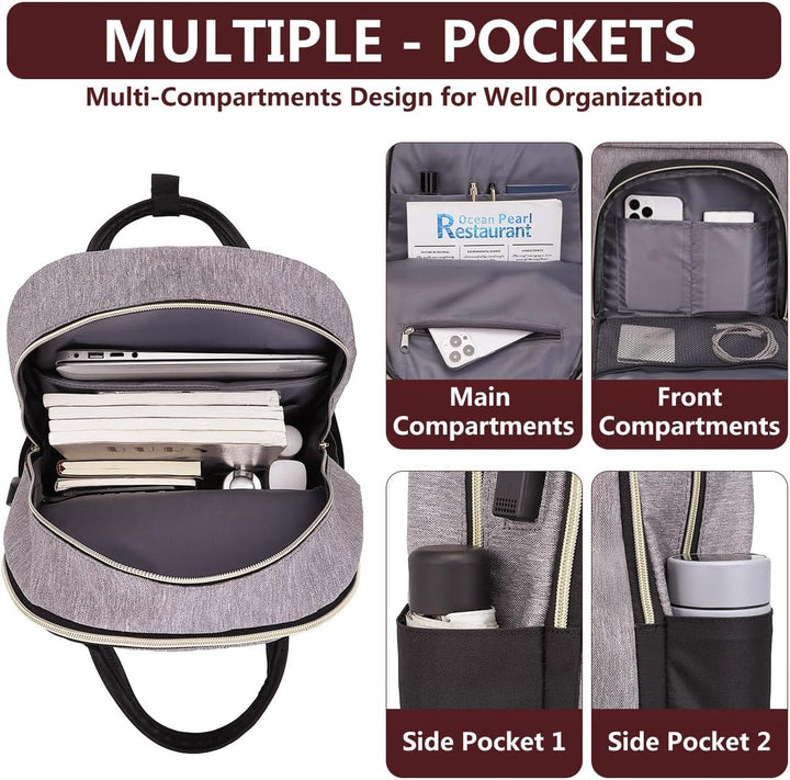 Mochila para laptop para mujer, bolsa de trabajo: mochilas universi...