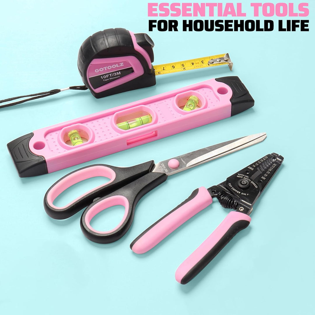 GOTOOLZ Juego de herramientas para el hogar de 269 piezas, kit de h...