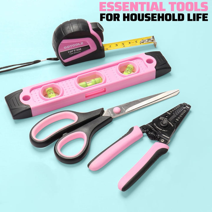 GOTOOLZ Juego de herramientas para el hogar de 269 piezas, kit de h...