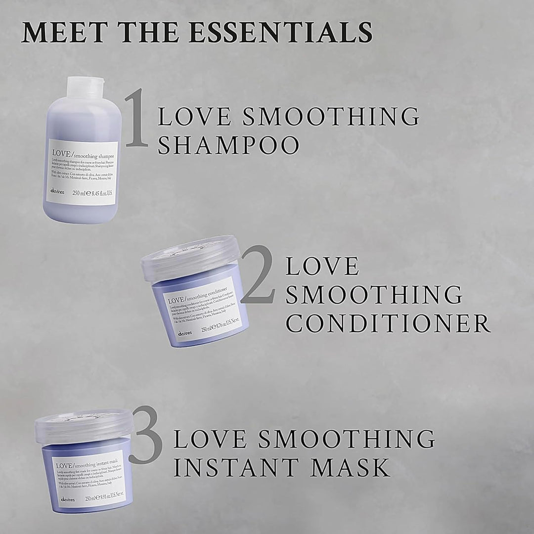 Davines LOVE Acondicionador alisador, fórmula suavizante para cabel...