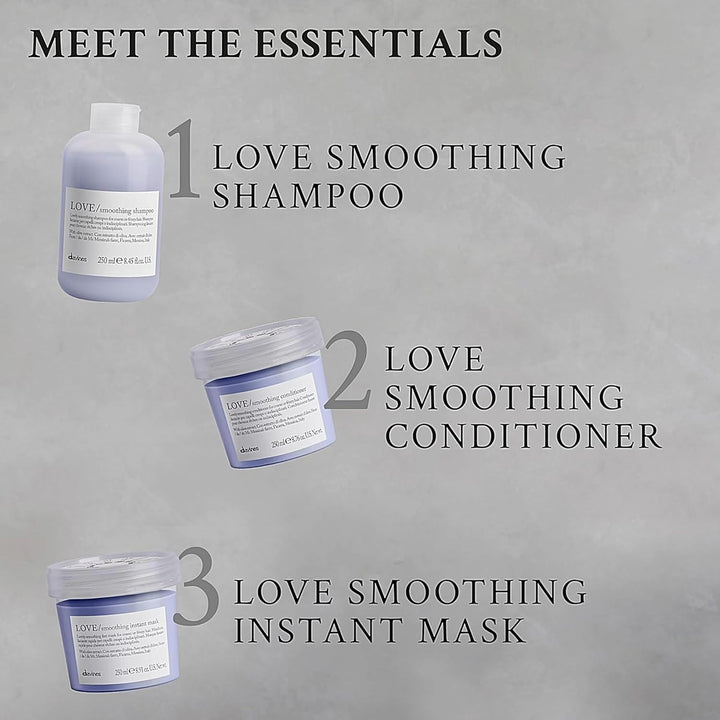 Davines LOVE Acondicionador alisador, fórmula suavizante para cabel...