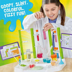Thames & Kosmos Ooze Labs Chemistry Station - Kit de experimentos científicos, 20 experimentos no peligrosos que incluyen limo seguro, cromatografía, ácidos, bases y más, multicolor